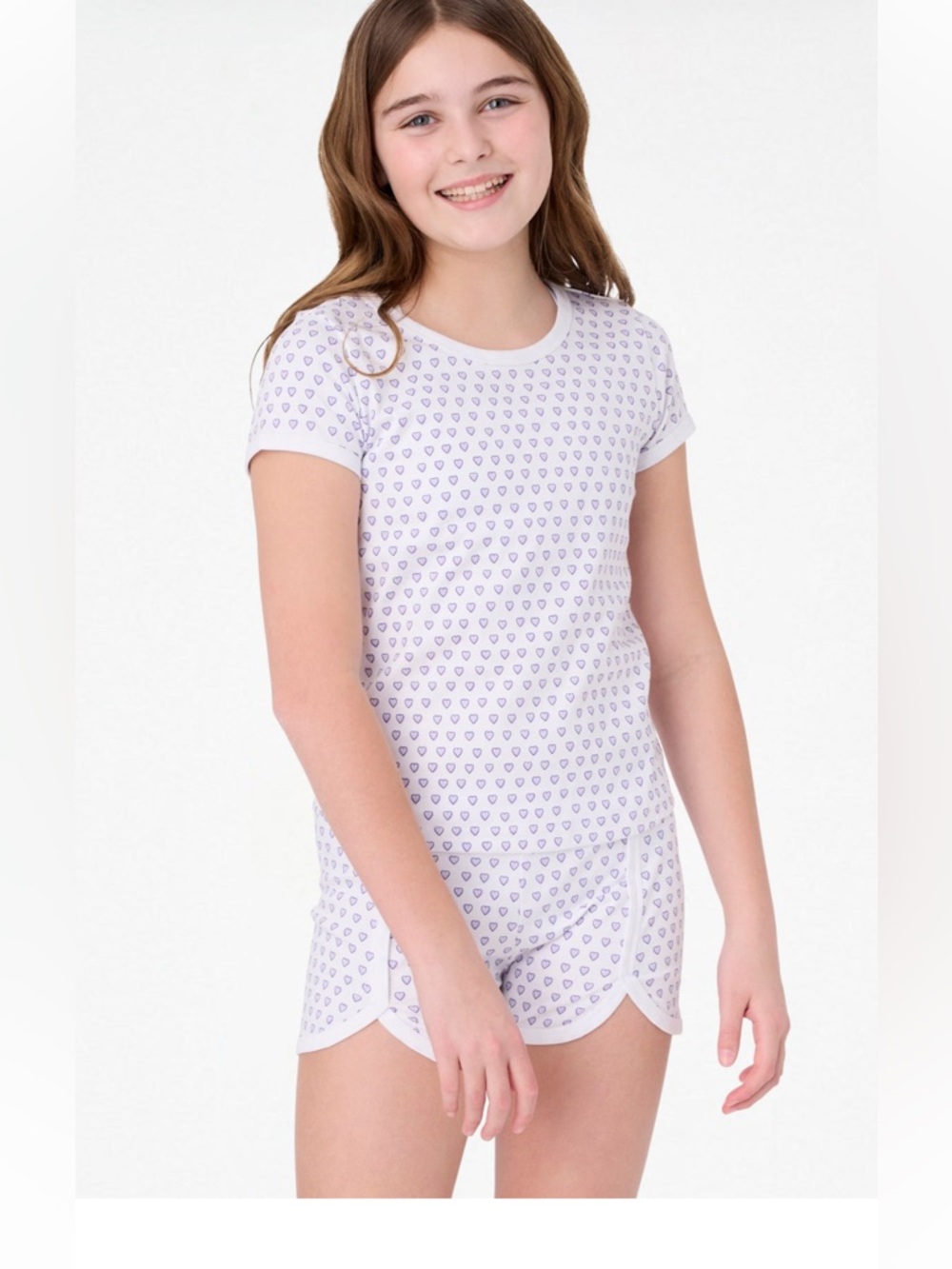 NWT Kids Hearts Playa Play Set lavender hearts size 6